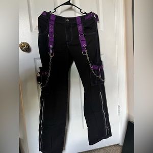 Tripp Black & Purple Street Pants